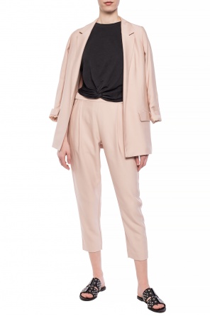 ‘carme’ t-shirt with decorative tie fastening, zdjęcie 2 ‘carme’ t-shirt with decorative tie fastening od AllSaints